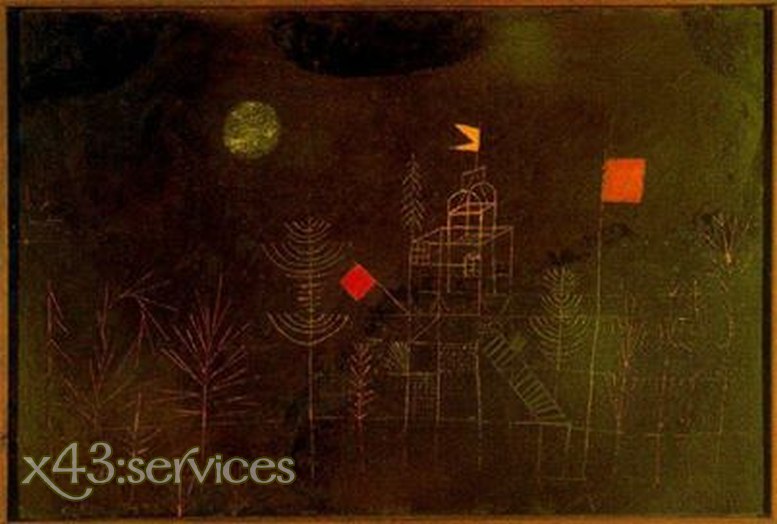 Paul Klee - Beflaggter Pavillon